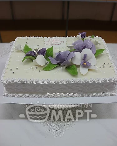Ювілейні торти - Орхідеї Тп200(фіолетові)