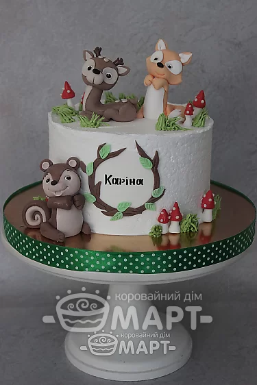 Торты без мастики - Лесные зверюшки ТБМ791