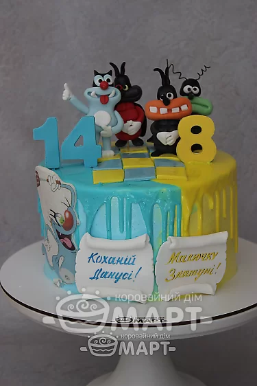 Торты без мастики - Огги и Кукарачча ТБМ807