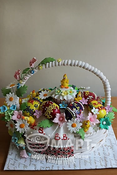 Ювілейні торти - Великодній кошик Тп284