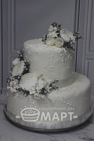 Короваї з мастичним оздобленням - Lady in White Км149(білий)