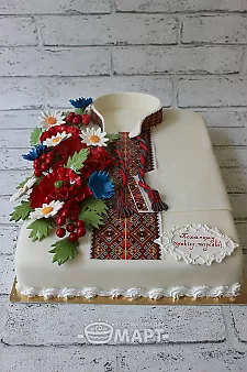Чоловіча вишиванка Тп61(червона)